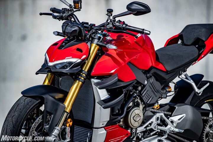 8 things you need to know about the 2020 ducati streetfighter v4, Look at the path air would travel through the radiator and you can see how the extractors would divert the hot air away