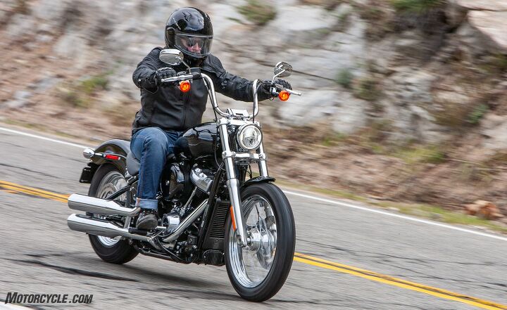 2020 harley davidson softail standard review, Ryan is 5 8 and his thighs are parallel to the ground meaning that anyone with longer legs will have their pelvis tilted rearward