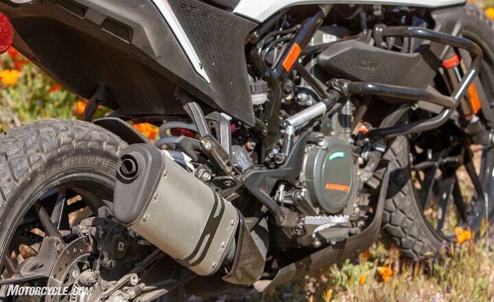 2020 ktm 390 adventure review first ride, Even comes with crash bars a reasonably sturdy skidplate and handguards of which I only broke the left one better ones can be found in the accessories catalog The rest of the bike survived unscathed