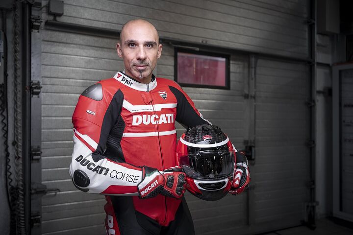 ducati test rider alessandro valia talks us through developing a new bike