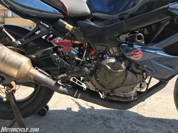 reader s rides 1999 honda vtr1000f firestorm part 1, A renowned engine builder tasked with doing development work on the then new VTR for Moriwaki noted a 4 hp gain on dyno from proper heat wrapping of the entire exhaust system