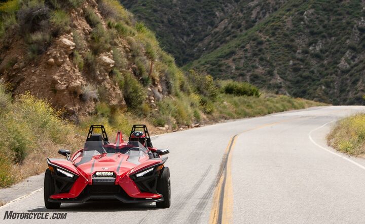 2020 polaris slingshot sl review, Helmets are required everywhere they re required for motorcyclists Of course Polaris recommends always wearing a full face helmet