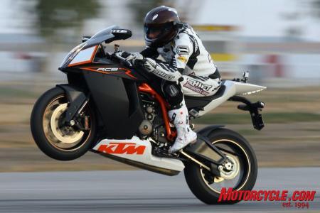 church of mo 2010 ktm 1190 rc8r review, Knowing the RC8R has nearly 150 horsepower at the wheel it will come as no surprise to learn that front tires will last a lot longer than rears