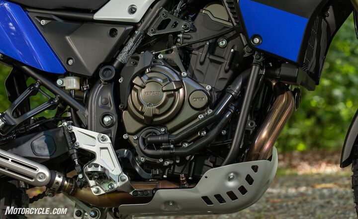 2021 yamaha tenere 700 review first ride, The same CP2 engine we know and love Really Mechanically it s the exact same engine Just with an updated intake exhaust cooling system and final drive It also gets a nice aluminum skid plate