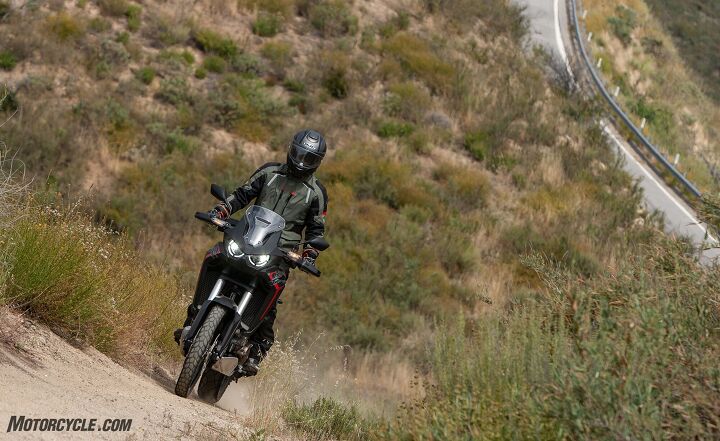 2020 honda africa twin quick ride review, Take the paved route to the nearest trail and the Africa Twin will be much happier