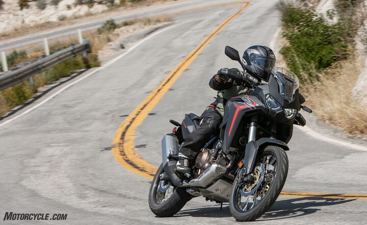 2020 honda africa twin quick ride review, The Africa Twin will hum along on paved roads just fine but don t expect it to hustle through the canyons