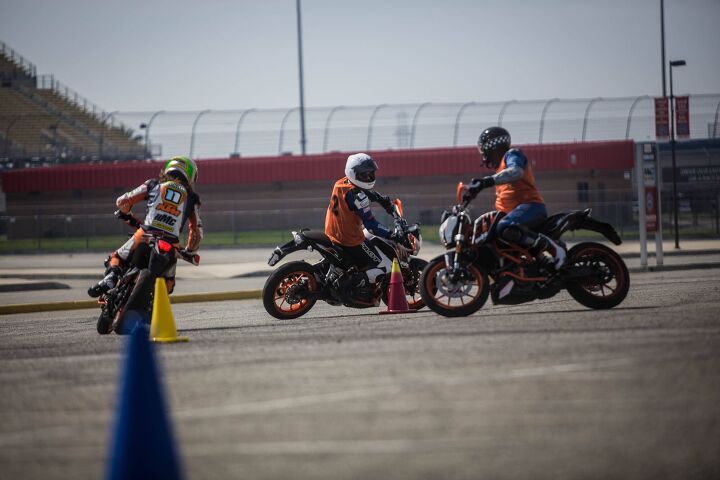 lessons from a moron how to use the rear brake, Motorcycle gymkhana is all about riding around in tight circles Here the rear brake gets used a lot