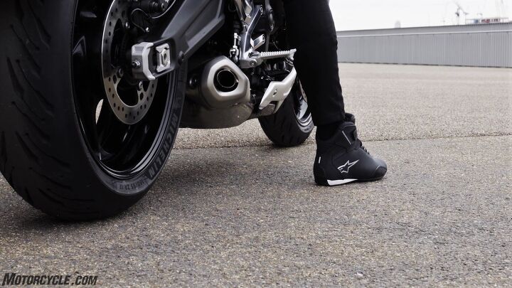 everything you want to know about 2021 triumph trident except what it s like to, Ostensibly this picture is supposed to represent how easy it is to put a foot completely on the ground on the new Trident It s too bad we can t see the rest of the person sitting on it