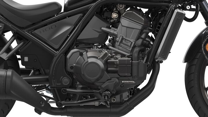 2021 honda rebel 1100 first look updated, 1084 cc of Unicam parallel Twin with 270 degree crankshaft