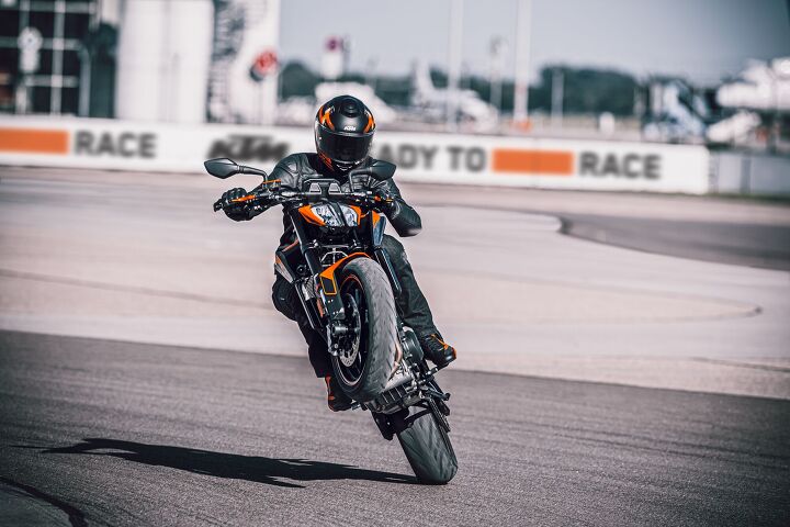 ktm introduces the 2021 890 duke, With a bigger engine comes more power Not that the 790 had any problems with wheelies