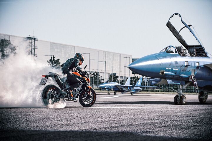 ktm introduces the 2021 890 duke, KTM praised the warm up times for the new Continental ContiRoad tires the 890 will come with Rolling burnouts not necessary