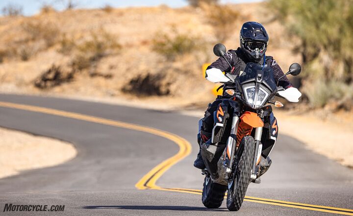 2021 ktm 890 adventure r review first ride, If your plan is to hustle through the twisties you might consider swapping the TKC80s They can get a little squirmish