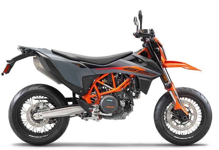 discontinued the motorcycles that won t be returning after 2021, You can still get a KTM LC4 Single but not in a Duke This is KTM s SMC R