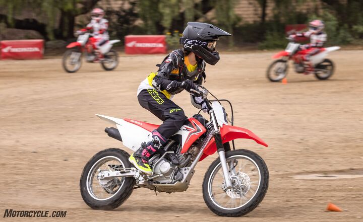 making a rider teaching your kid to ride, Both confidence and speed increase throughout the day