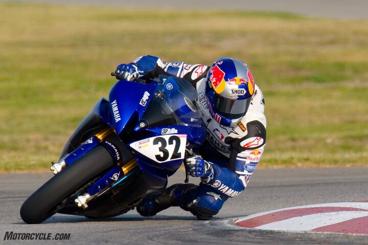 motorcycle photography 9 ways to get the perfect shot, 420 mm 1 800 f 6 3 Lest you think that you need an expensive camera to shoot motorsports this photo of Eric Bostrom was shot in 2006 with a Canon 20D and a rented 300 mm lens plus a 1 4x adapter