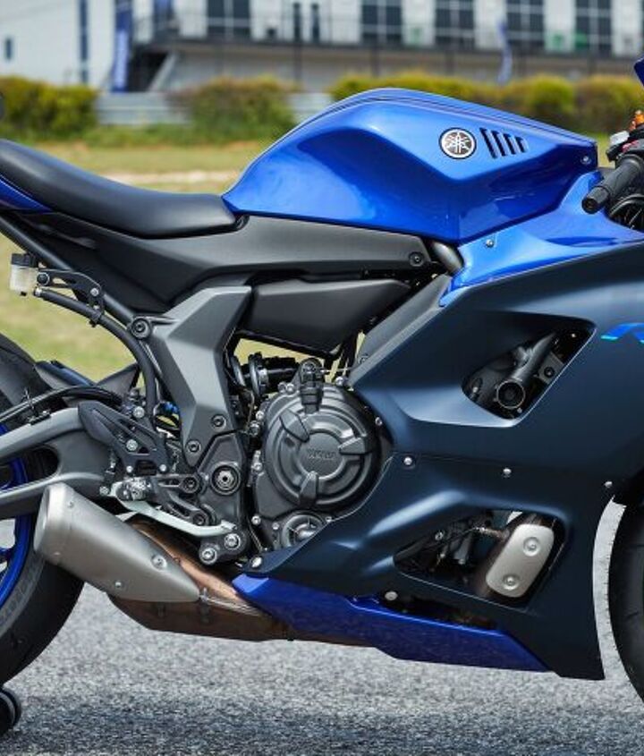 2022 yamaha yzf r7 review first ride, The core elements of the R7 are nearly the same as the MT 07 with a few tweaks