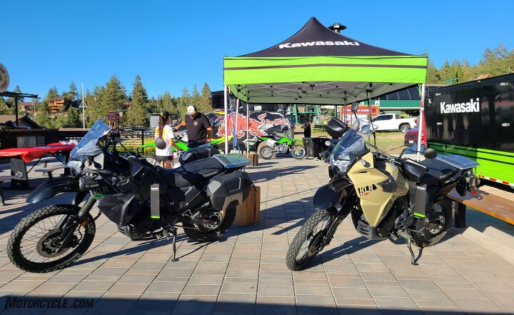 27th annual big bear run, I wasn t able to convince the folks at Kawasaki to let me have a rip on the new KLR They were just there for show
