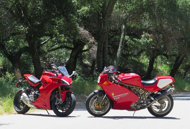 25 years later 1996 ducati 900 supersport sp meets 2021 ducati supersport 950, Tepusquet Canyon is right around the corner
