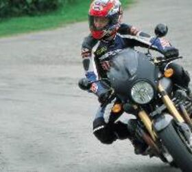 church of mo 2002 moto guzzi v11 scura, Lots of cornering clearance throw it in there Yossef lad