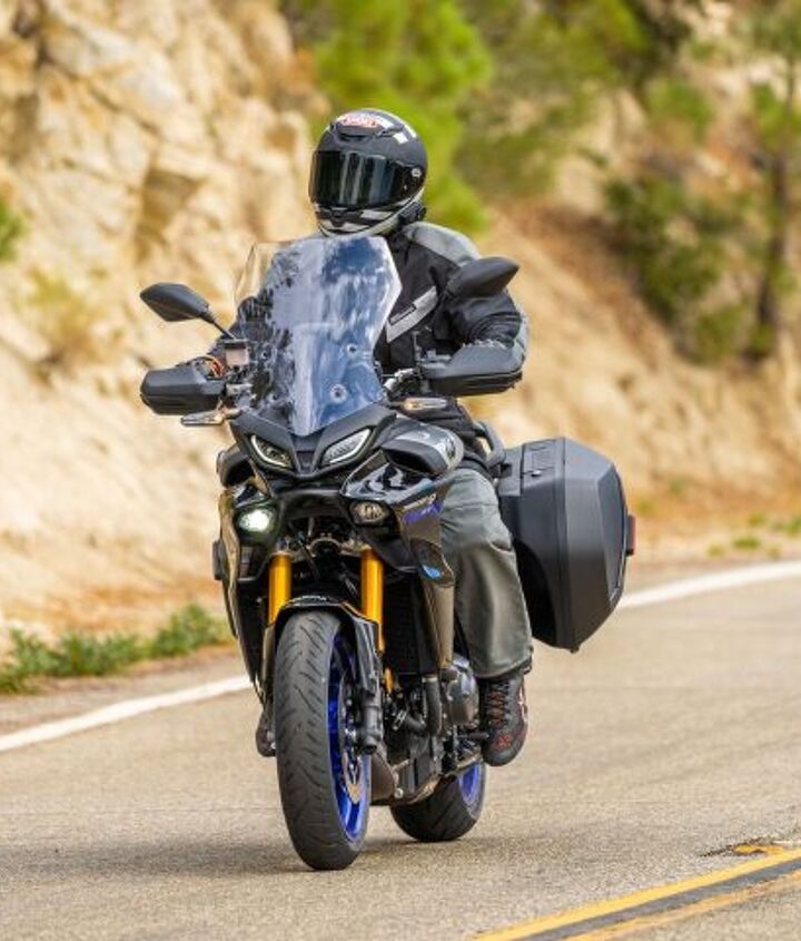 2021 yamaha tracer 9 gt review first ride, Not surprising the A 2 comfort setting for the suspension was really quite nice for normal riding