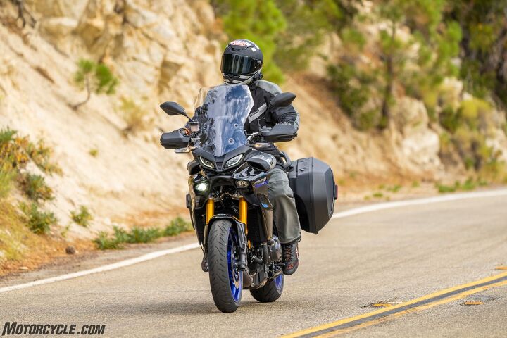 2021 yamaha tracer 9 gt review first ride, Not surprising the A 2 comfort setting for the suspension was really quite nice for normal riding