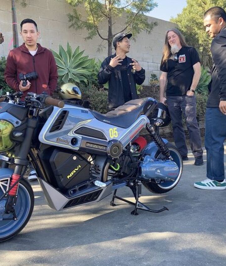 2022 honda navi review first ride, The Steady Garage guys were on hand with their custom Navi which they admit they spent more than 1807 customizing JB photo