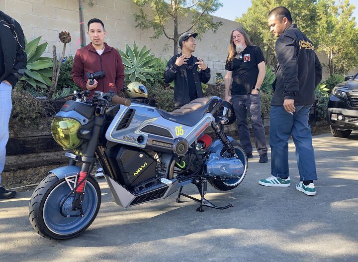 2022 honda navi review first ride, The Steady Garage guys were on hand with their custom Navi which they admit they spent more than 1807 customizing JB photo
