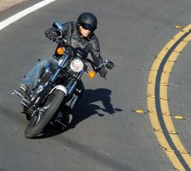 church of mo 2012 honda fury vs 2011 yamaha star stryker, A long wheelbase makes the Fury feel a little nervous at times especially over bumps while entering or exiting a turn But for the most part this long chopper tracks straight and true