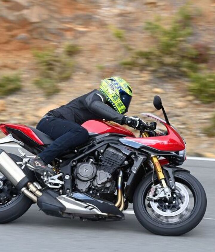 2022 triumph speed triple 1200 rr first ride, The impression seared into our minds during the street ride was just how easy the Speed Triple RR is to ride smoothly