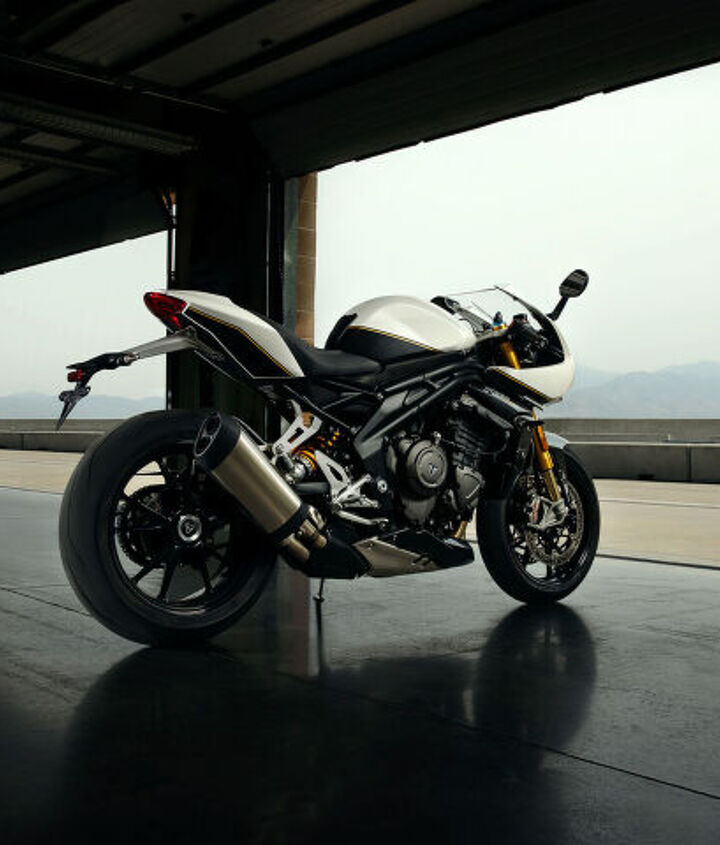 2022 triumph speed triple 1200 rr first ride, The Red Hopper Storm Grey paint scheme demands a 350 premium over the Crystal White Storm Grey seen above