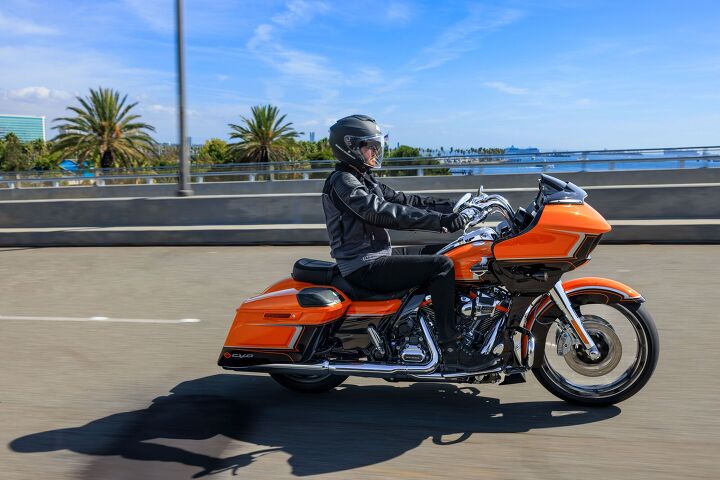 four harley davidson cvos for 2022, Wicked Orange Pearl Black Hole with Lightning Silver Two Tone and Bright Chrome