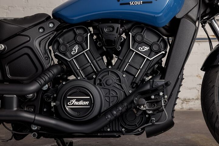 2022 indian scout rogue scout rogue sixty first look, Indian claims 100 horses for its 69 inch 1133 cc 60 degree 8 valve V twin and 78 for the 60 inch 1000 cc 5 speed version