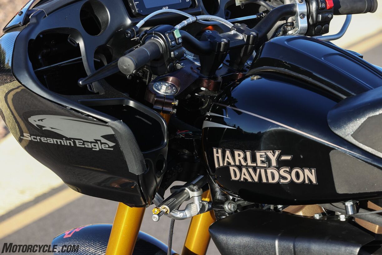 Riding The HarleyDavidson Screamin Eagle Factory Race Bike