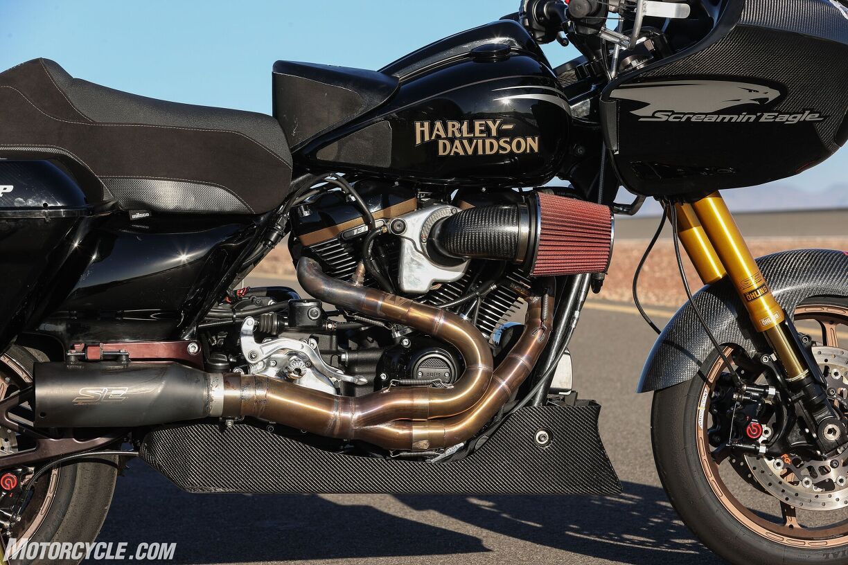 Riding The HarleyDavidson Screamin Eagle Factory Race Bike