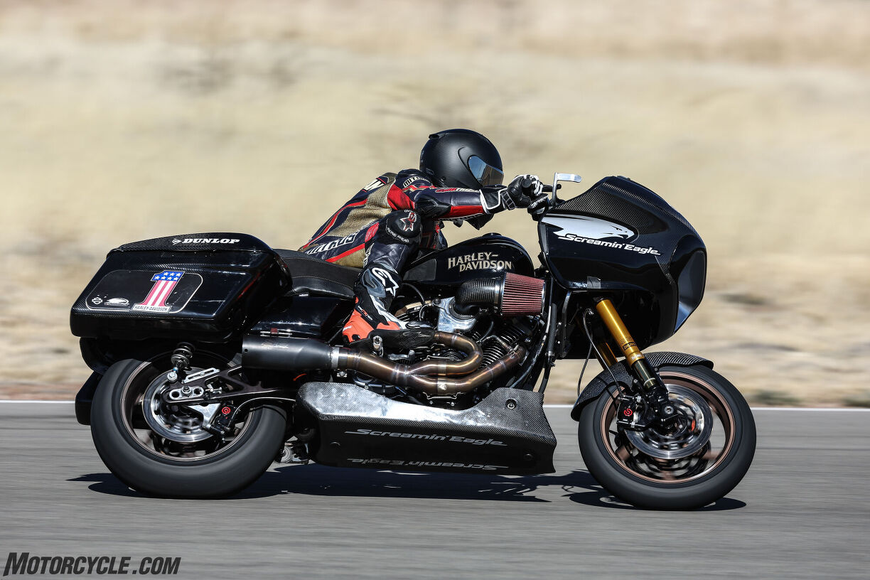 Riding The HarleyDavidson Screamin Eagle Factory Race Bike