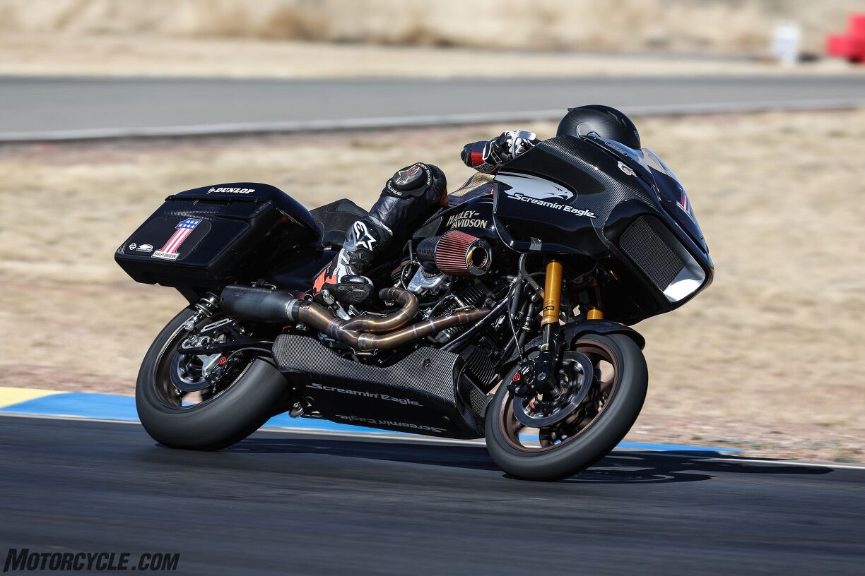 Riding The HarleyDavidson Screamin Eagle Factory Race Bike