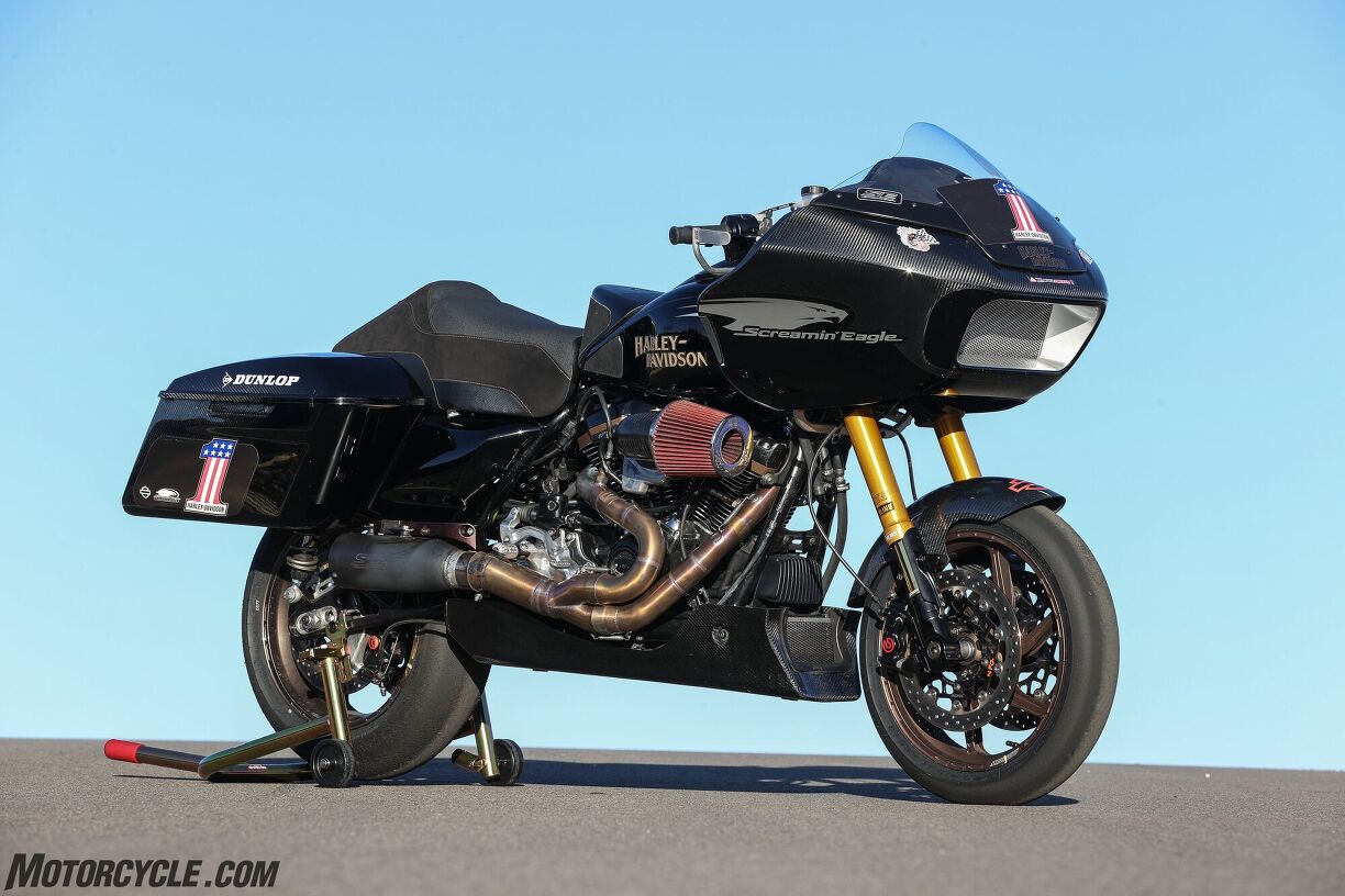 Riding The HarleyDavidson Screamin Eagle Factory Race Bike