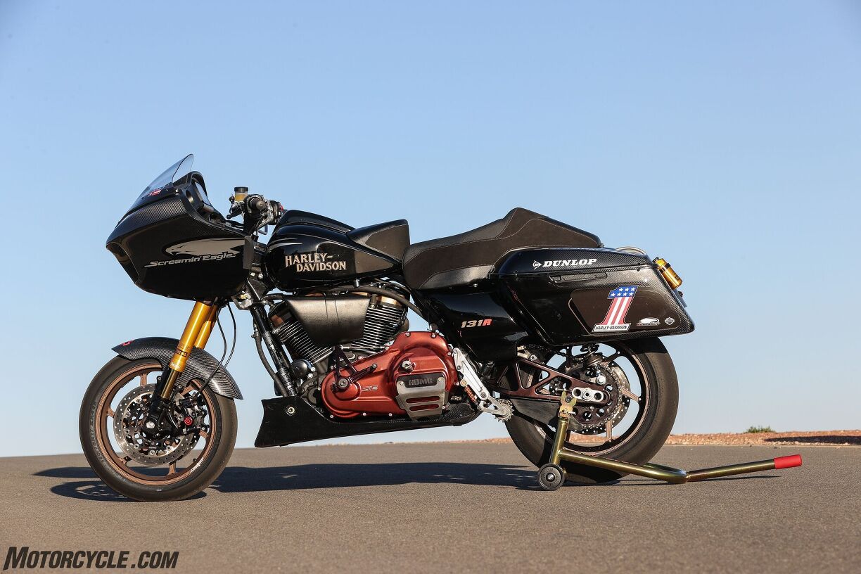 Riding The HarleyDavidson Screamin Eagle Factory Race Bike