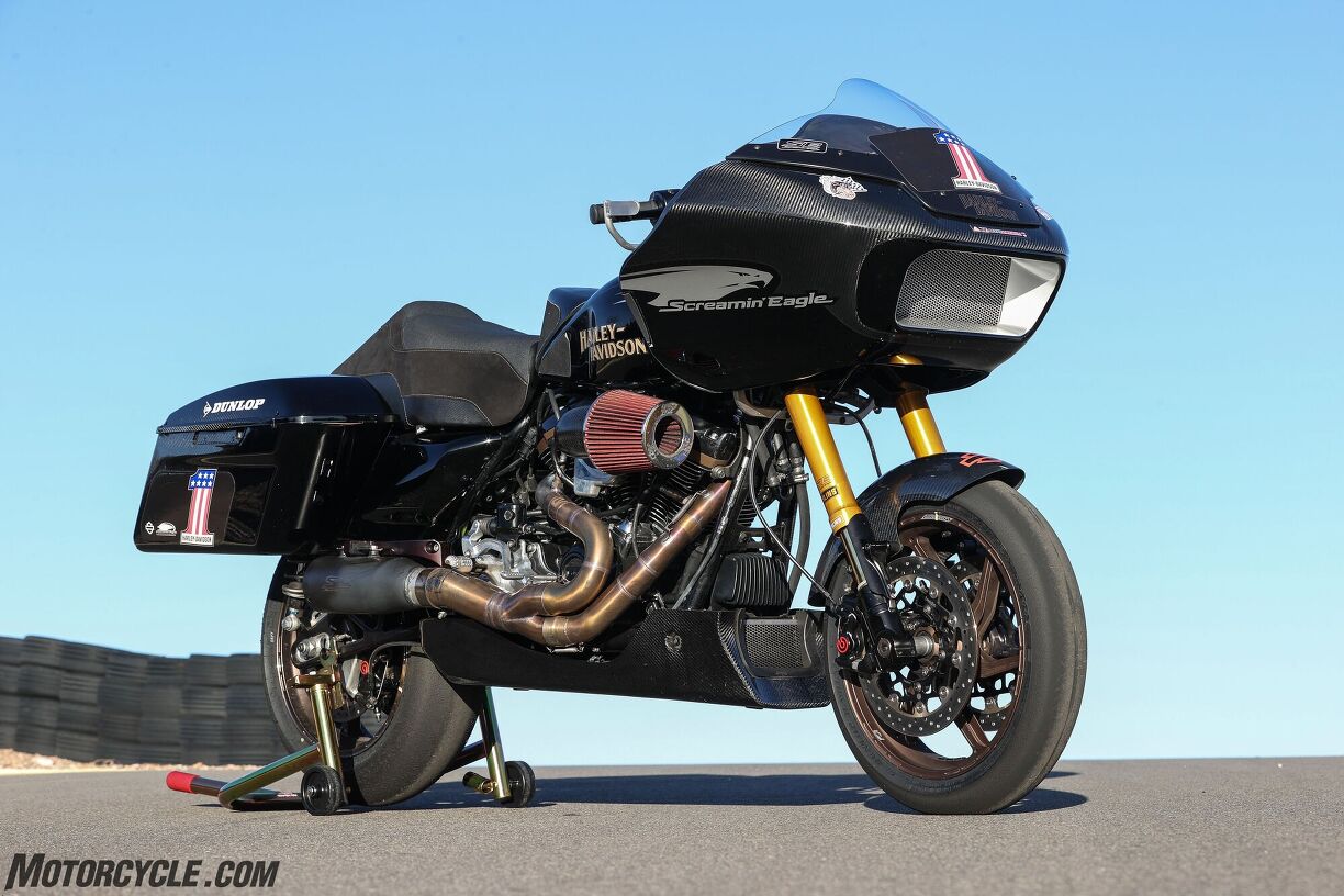 Riding The HarleyDavidson Screamin Eagle Factory Race Bike