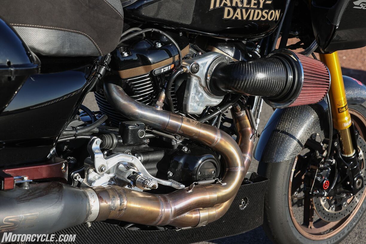 Riding The HarleyDavidson Screamin Eagle Factory Race Bike