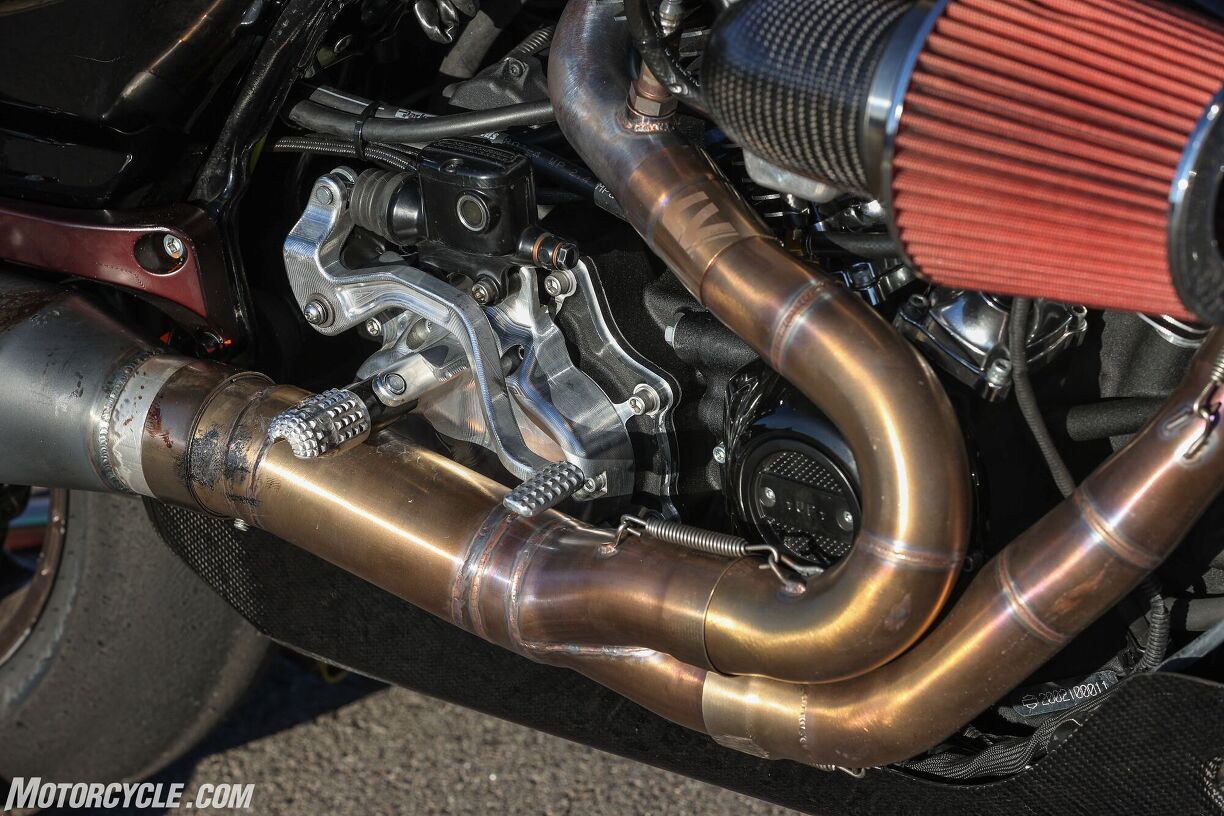 Riding The HarleyDavidson Screamin Eagle Factory Race Bike