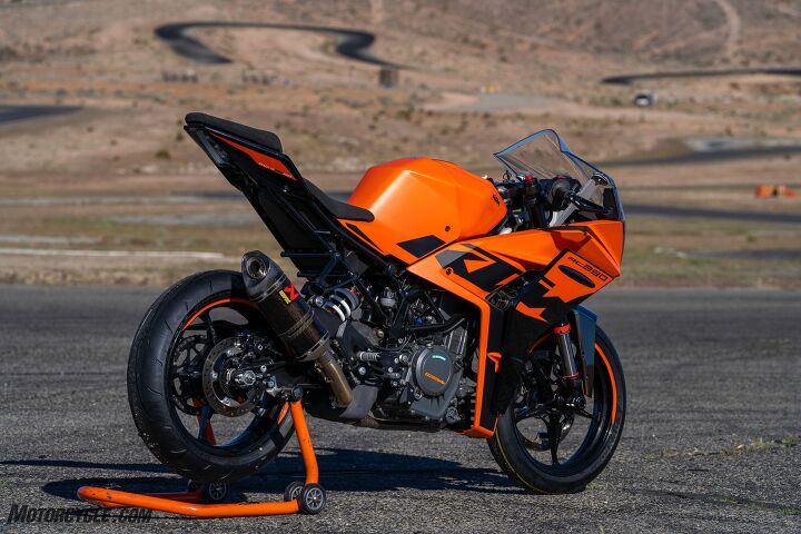 2022 ktm rc390 review first ride, KTM offers a number of Powerparts for the RC ranging from exhausts to adjustable footpegs and levers