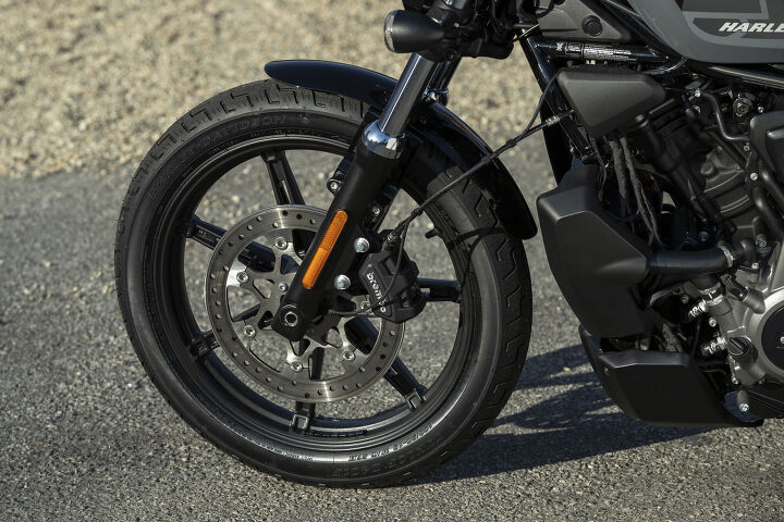 2022 harley davidson nightster review first ride, Turns out that s all you need to get the Nightster stopped quickly