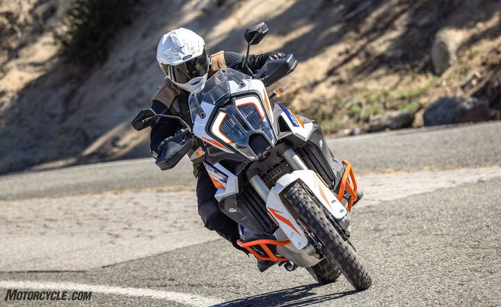2022 ktm 1290 super adventure r review, Our bike was equipped with the 750 optional Tech Pack which gets you the Rally Pack Motor Slip Regulation Hill Hold Control Quickshifter and Adaptive Brake Light
