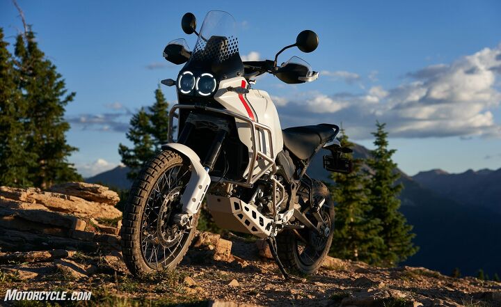 2023 ducati desertx review first ride, Thankfully the production version doesn t fall far from Jeremy Faraud s initial Desert X Scrambler concept in terms of looks The 2023 DesertX is nearly as stunning in person as the concept I was fortunate enough to lay eyes upon in the halls of the Fiera Milano nearly three years ago Obvious nods to Ducati powered bikes of the 1990s can be found in the styling but with a neo retro tinge to the entire thing