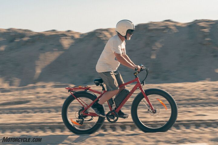ssr sand viper ebike review first ride, You can get going pretty good in compacted sand recently run over by a bulldozer