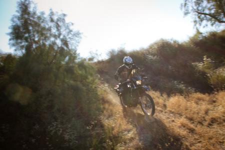 church of mo 2012 suzuki dr z400s review, Navigating narrow singletracks in loose conditions is much easier on the DR Z400 than its bigger displacement rivals