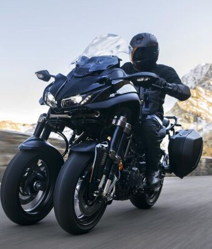 2023 yamaha niken gt first look, NIKEN GT MY23 shot on Passo Rombo