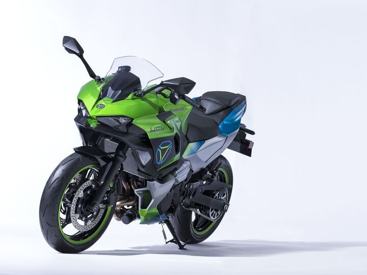kawasaki reveals electric hybrid and hydrogen powered prototypes