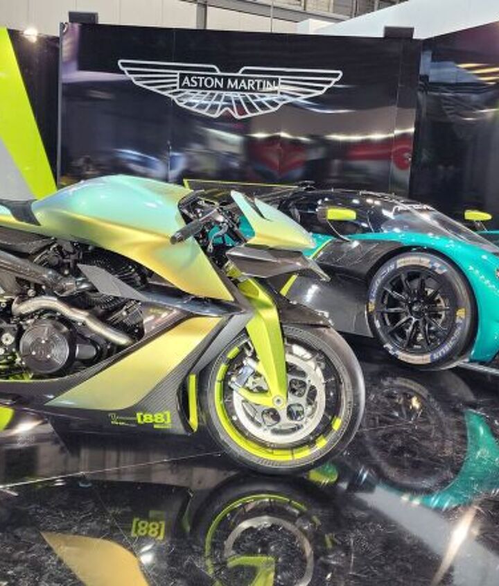 2023 aston martin brough superior amb 001 pro first look, Coming at you from EICMA 2022 Photo by Ryan Adams